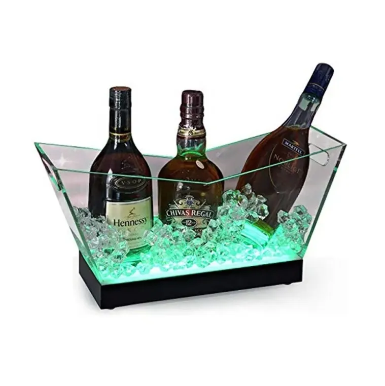 Acrylic lighted ice bucket