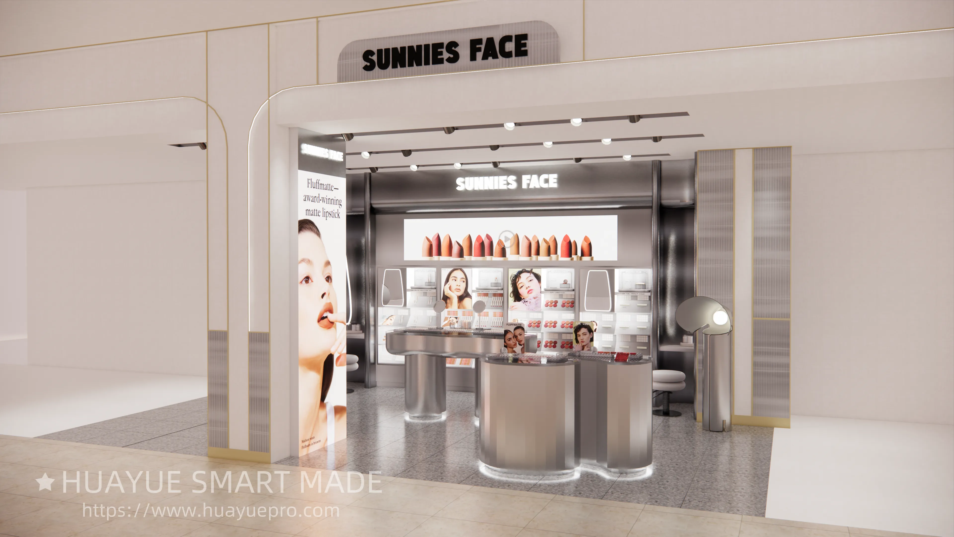 Cosmetics store design and installation