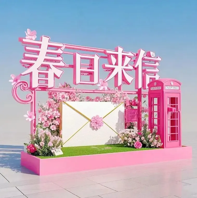 Spring brand store display props customization Spring brand store display props customization