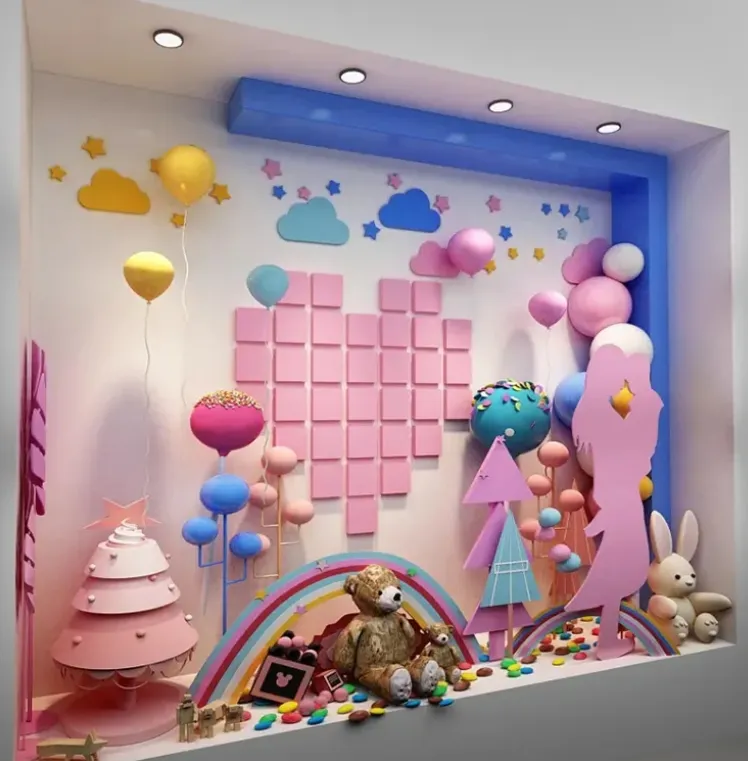 Spring brand store display props customization Spring brand store display props customization