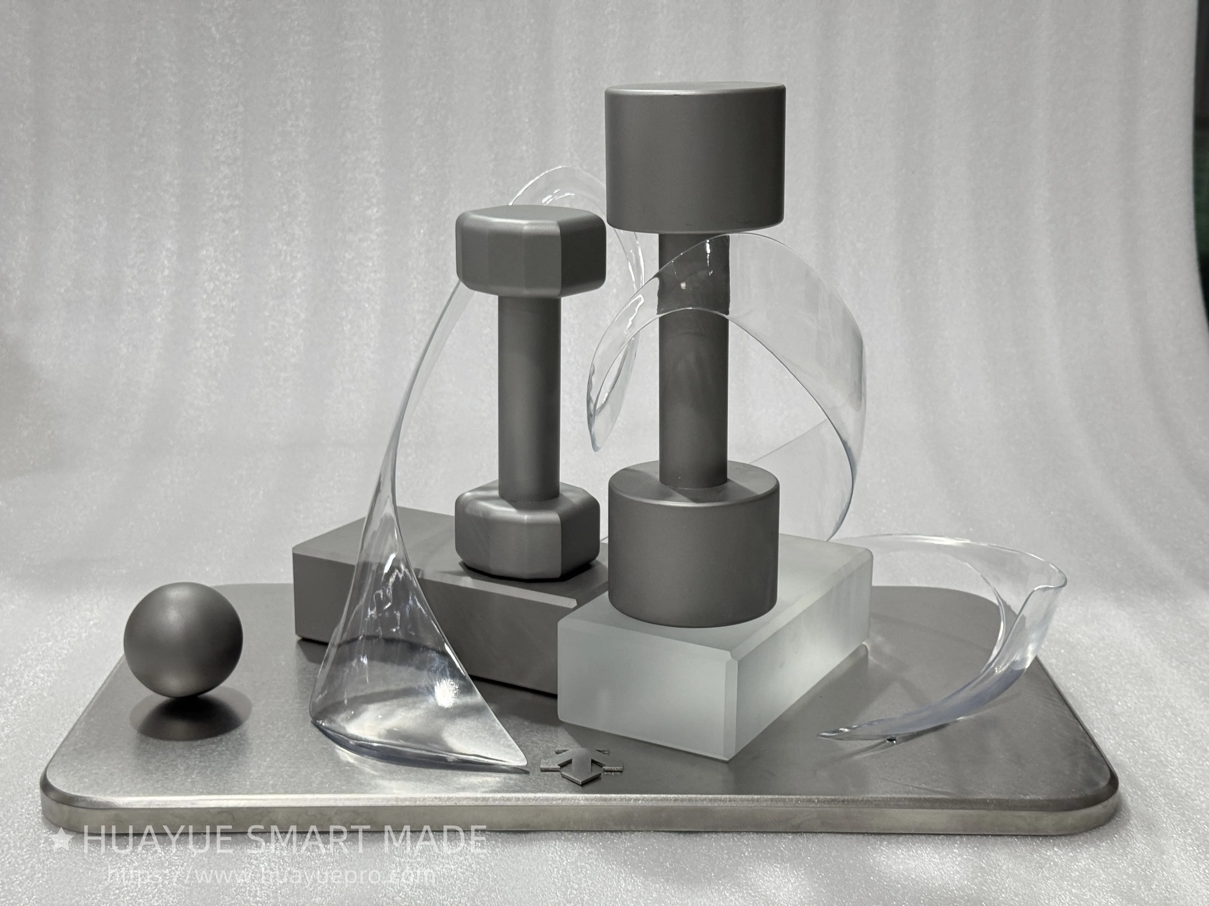 Various types of stainless steel display props and display props