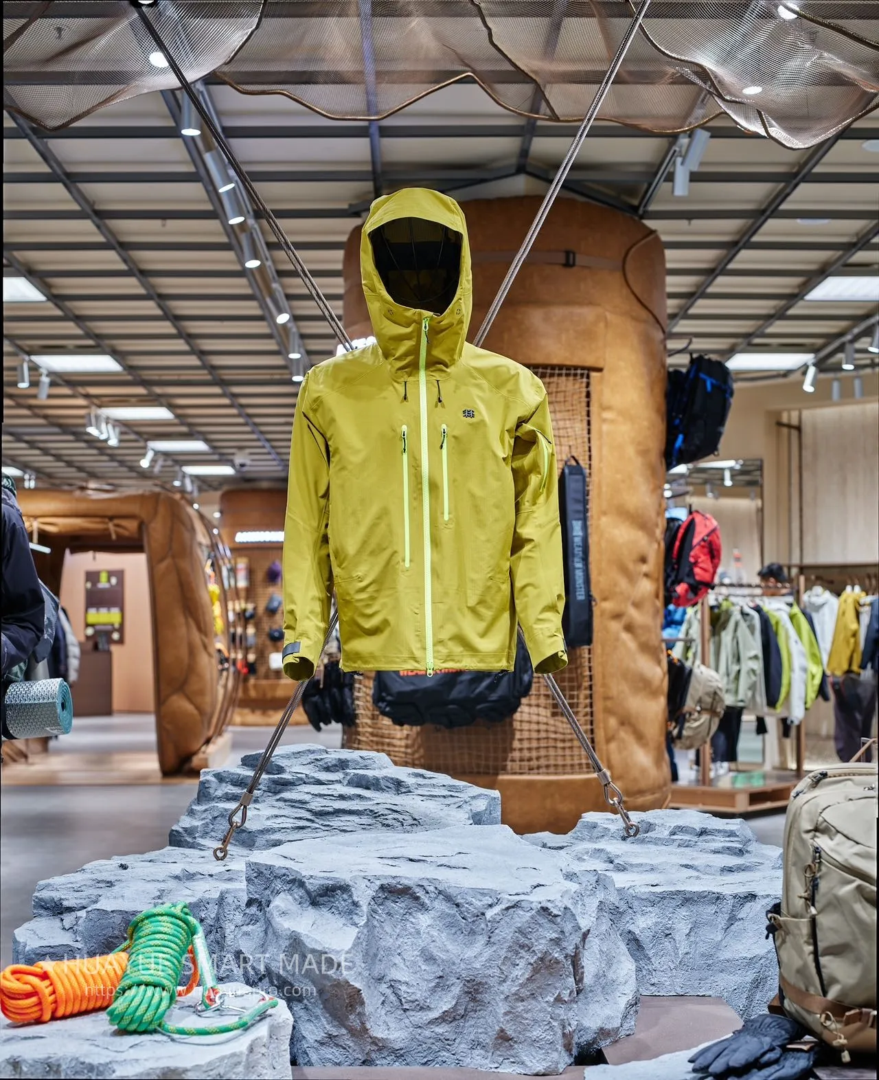 Huayue smart made Designs a Nature-Tech Sanctuary for KOLON SPORT Flagship Store