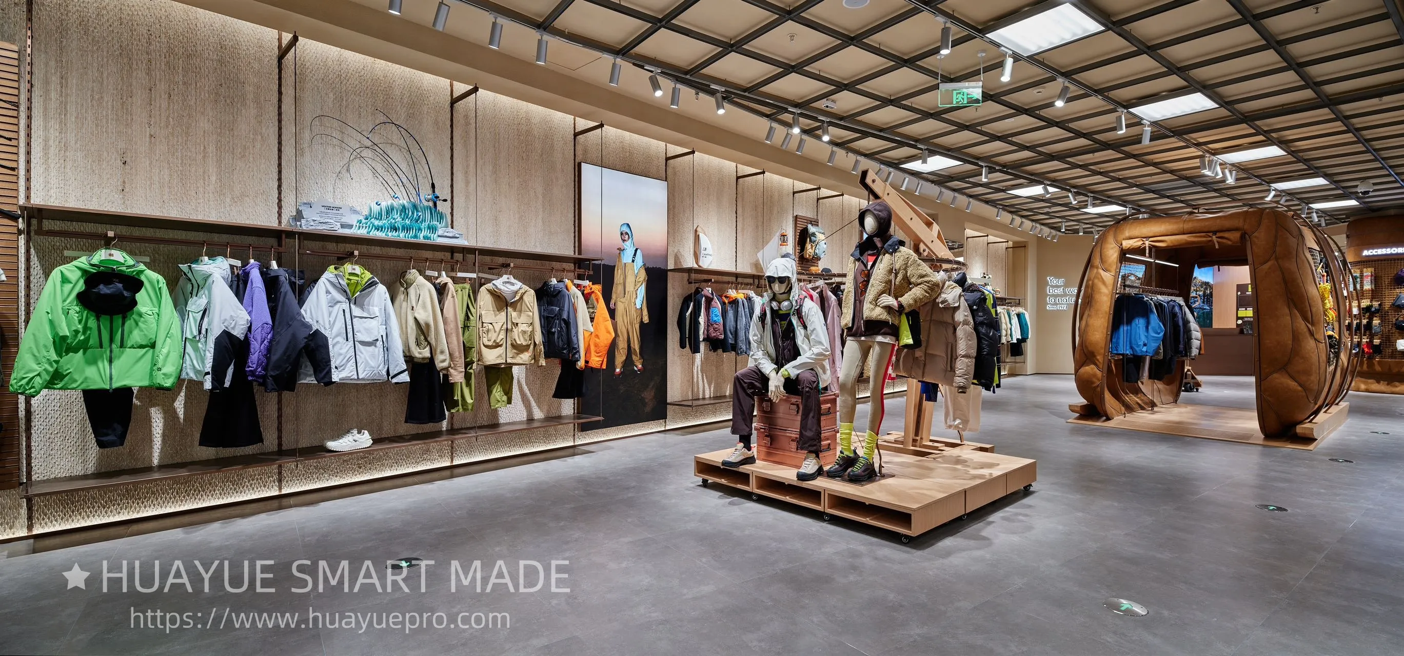 Undertake the overall design and installation of various brand stores and the design and production of store display props