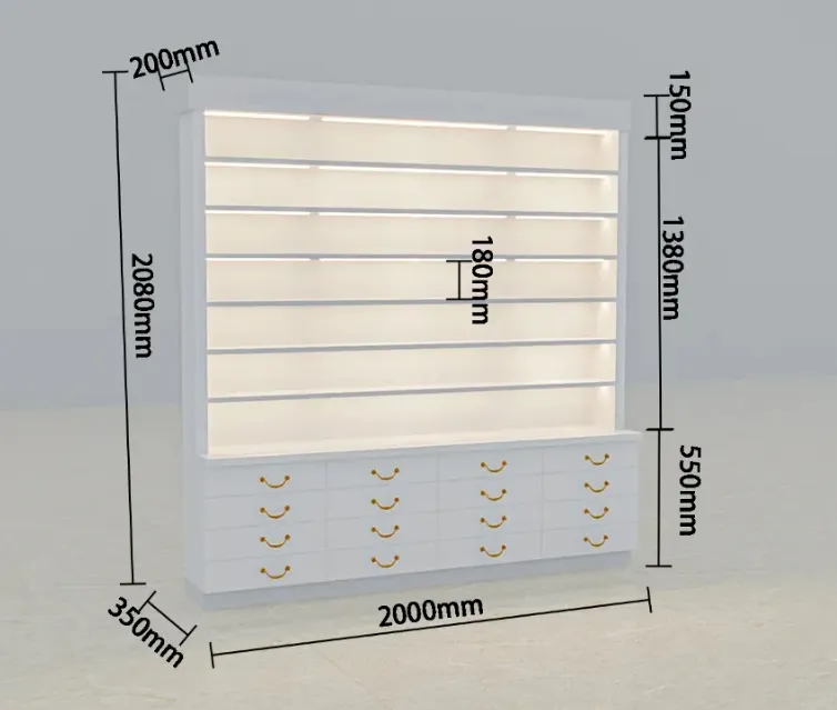 Modern Beauty Display Rack Cosmetic Salon Cabinet Wall Display Rack Nail Polish Shelves Modern Beauty Display Rack Cosmetic Salon Cabinet Wall Display Rack Nail Polish Shelves