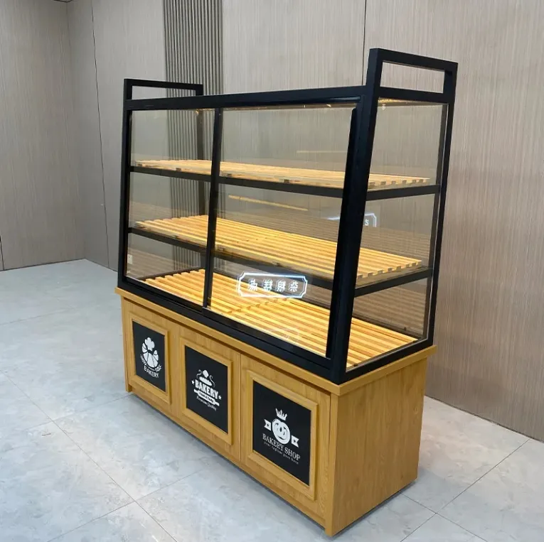 Cake Display Cabinet Bakery Iron Frame Bakery Furniture showcase for Dessert Shop