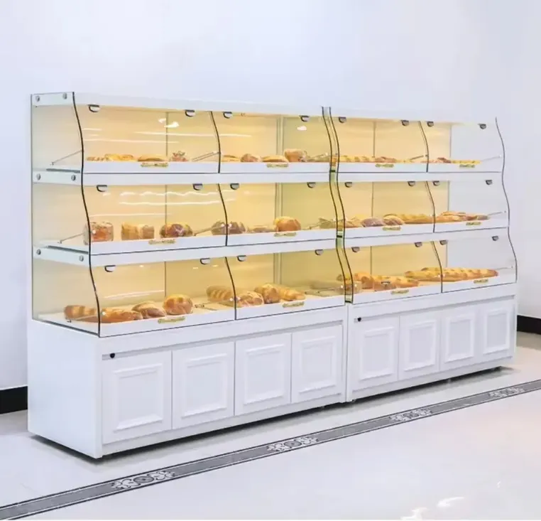 Cake Display Cabinet Bakery Iron Frame Bakery Furniture showcase for Dessert Shop
