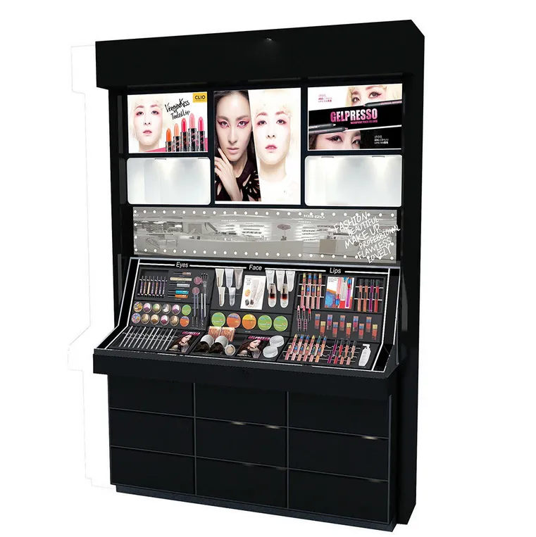 Wholesale Makeup Shop Customized Wood Cosmetic C