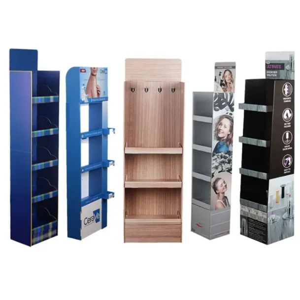 Customized 3-Tier PP Display Stand for Retail Store Floor Br