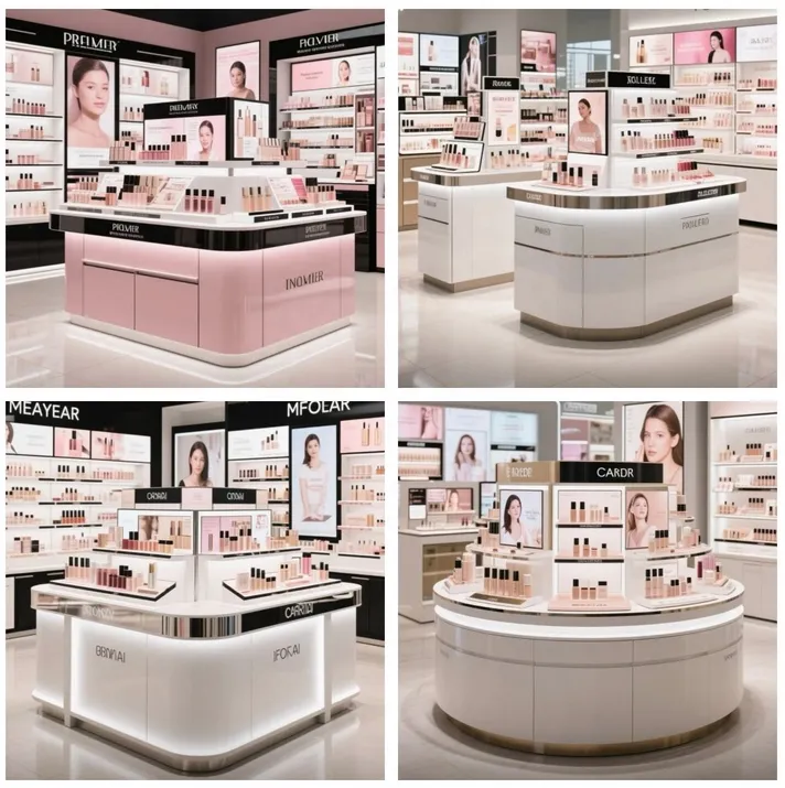 M&S Island Makeup Display Cabinet for Cosmet